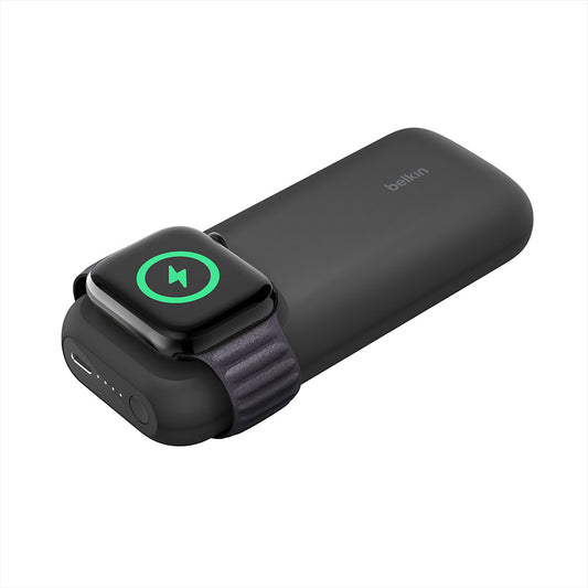 Belkin BoostCharge Pro Fast Wireless Charger for Apple Watch+Power Bank 10K