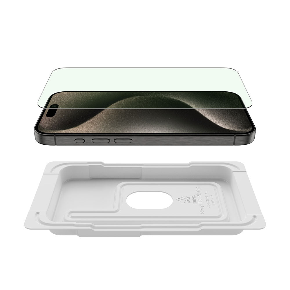 Belkin ScreenForce UltraGlass 2 Blue Light Filter Screen Protector for iPhone 15 Pro Max