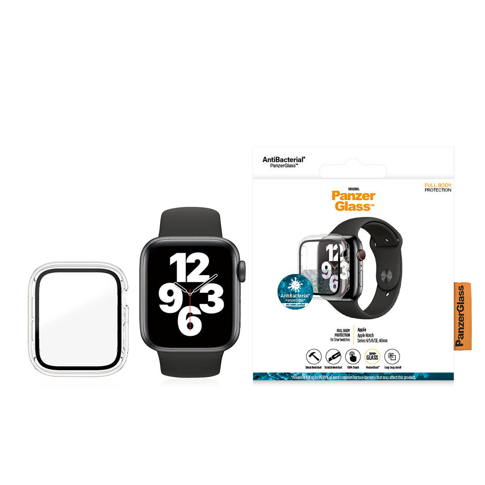 PanzerGlass™ Full Body Watch Series Apple 4 | 5 | 6 | SE 40mm | Screen Protector Glass | Transparent