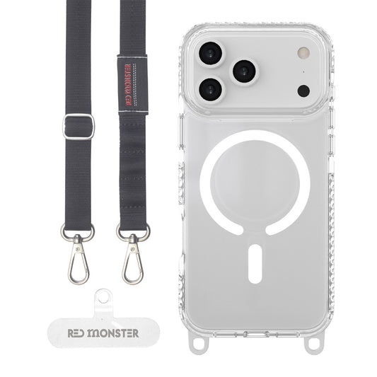 Red Monster Gassan M with Strap iPhone 17 Pro Max White