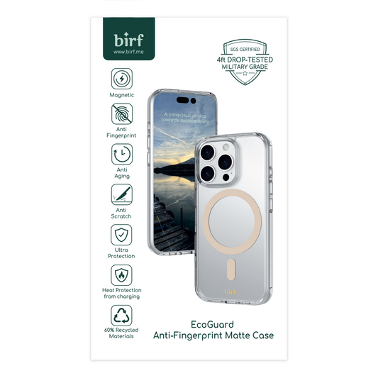 Birf iPhone 16 Pro Magsafe Anti-Fingerprint Matte Gold Case