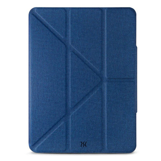 Power Support Air Jacket Folio Transparent Case for iPad A16/10th Gen - Blue