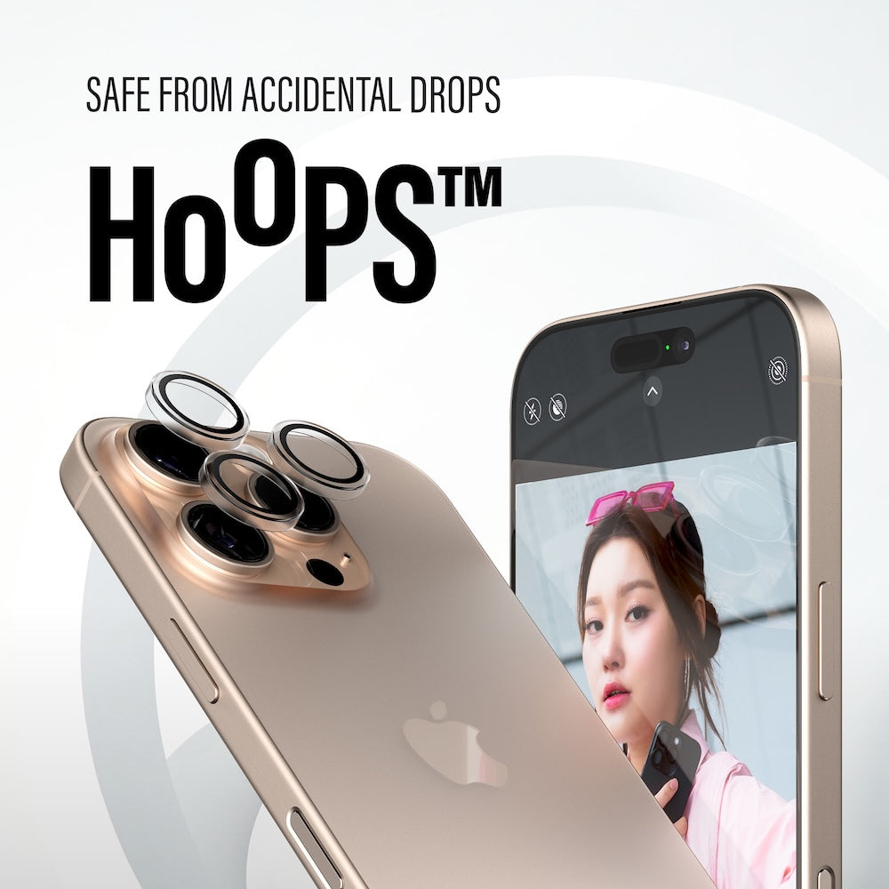 PanzerGlass Hoops for iPhone 16 Pro/16 Pro Max - Transparent