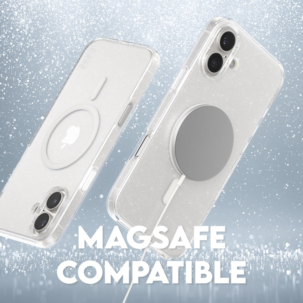 CARE by PanzerGlass Case Flagship Star Lit with White MagSafe for iPhone 16