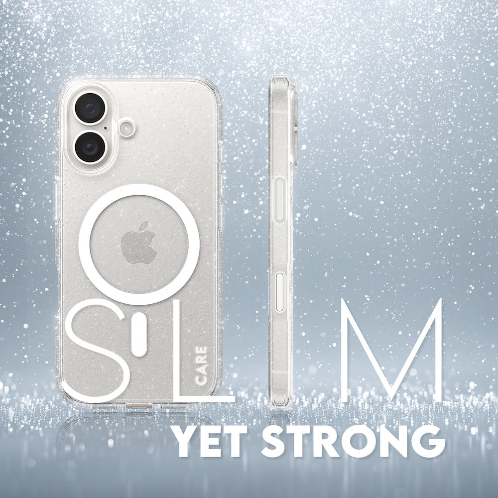 CARE by PanzerGlass Case Flagship Star Lit with White MagSafe for iPhone 16
