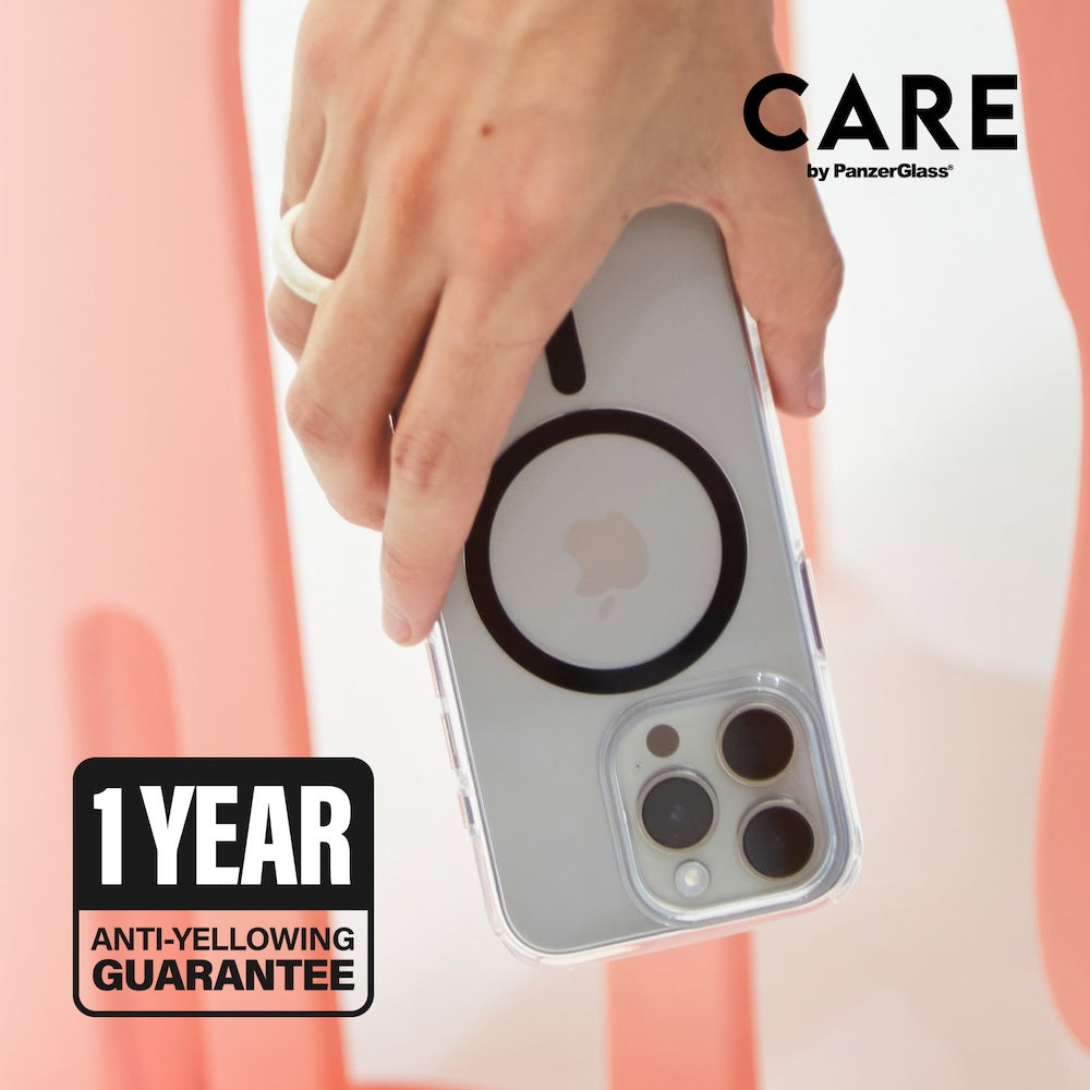 CARE by PanzerGlass Case Flagship Black MagSafe for iPhone 16 Pro