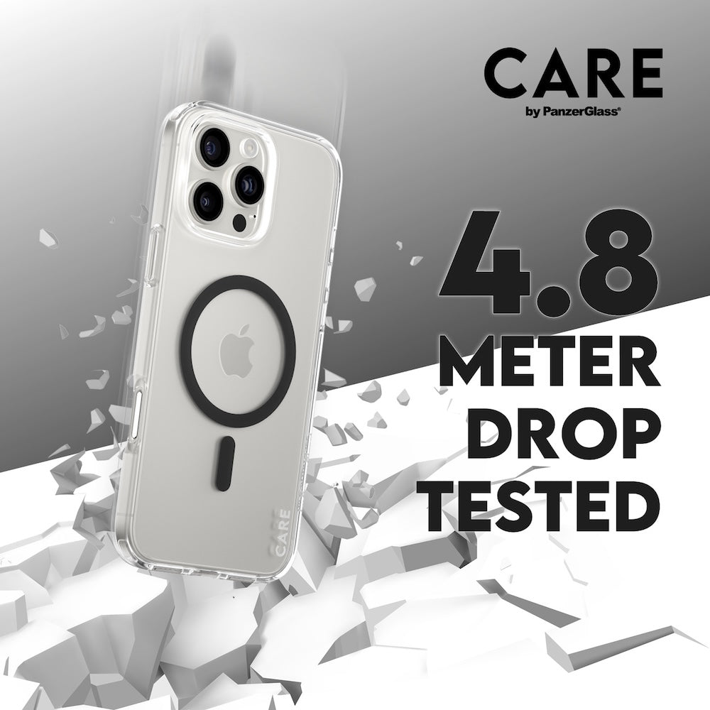 CARE by PanzerGlass Case Flagship Black MagSafe for iPhone 16 Pro Max
