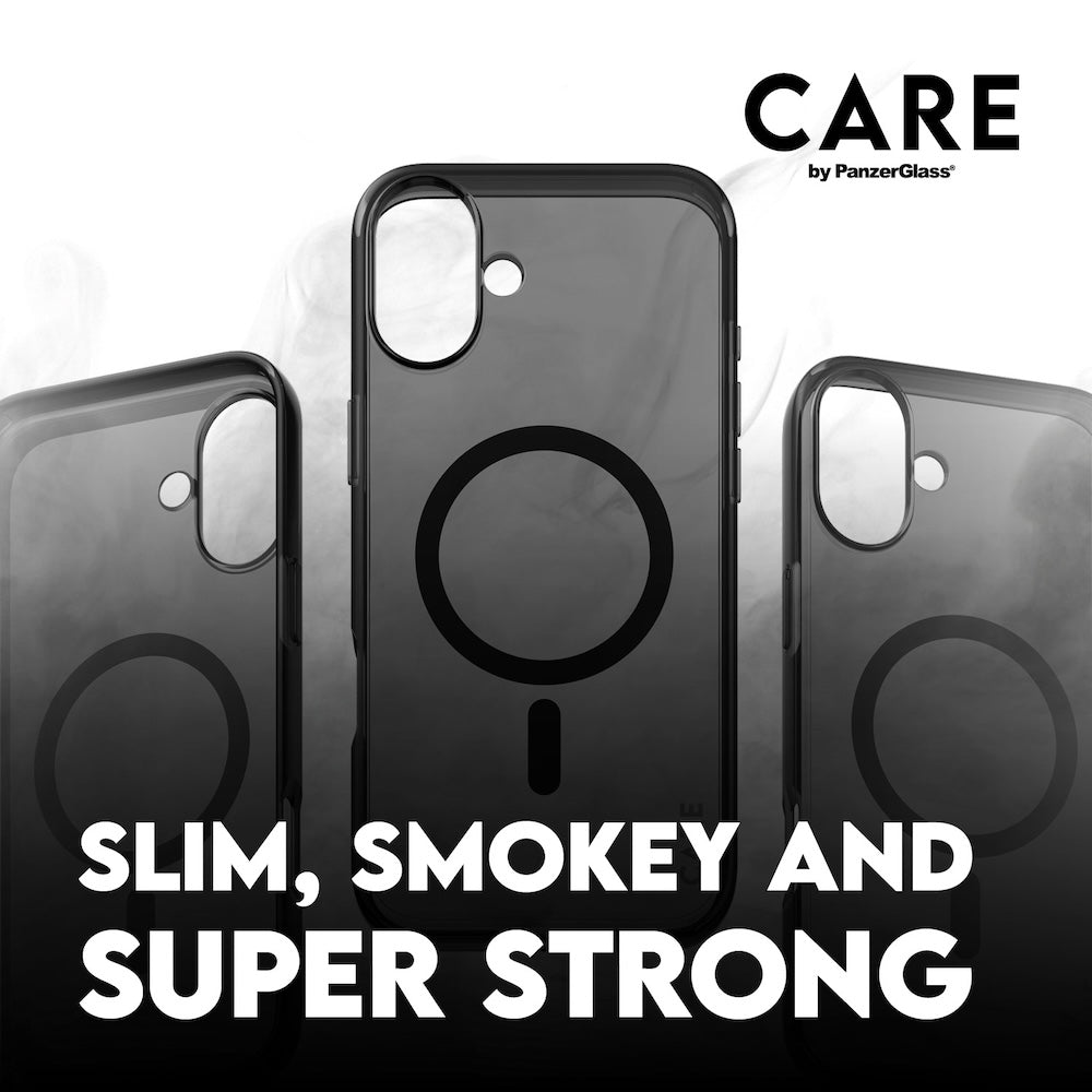 CARE by PanzerGlass® Case Flagship Smokey with MagSafe for iPhone 16