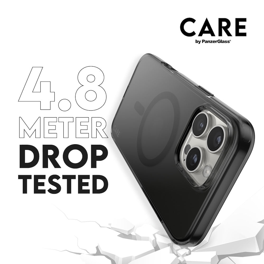 CARE by PanzerGlass® Case Flagship Smokey with MagSafe for iPhone 16 Pro