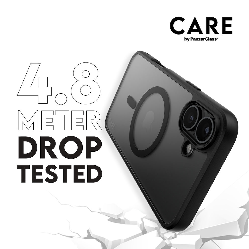 CARE by PanzerGlass Case Flagship Urban Combat Black MagSafe for iPhone 16 Plus