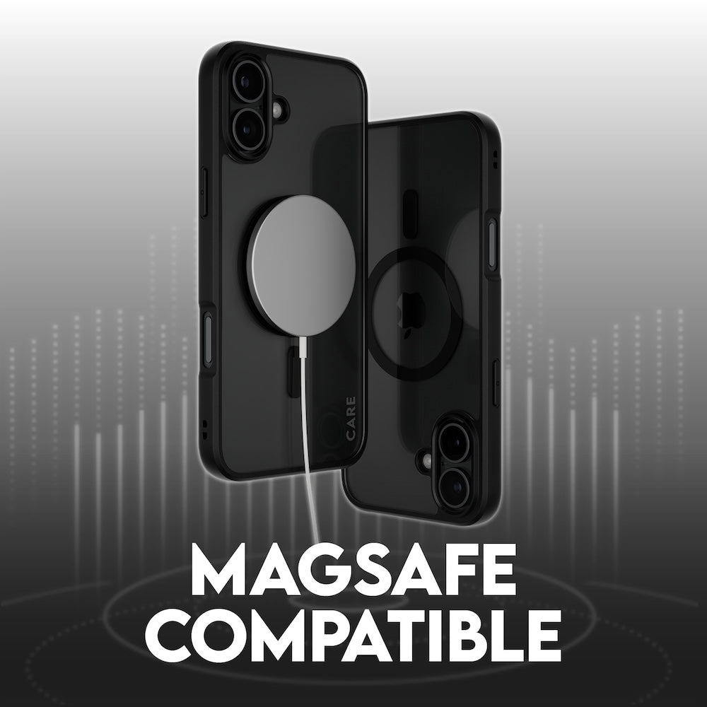 CARE by PanzerGlass Case Flagship Urban Combat Black MagSafe for iPhone 16 Plus