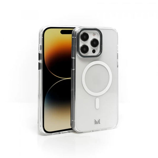Monocozzi LUCID | Magsafe Compatible SnapOn Shockproof Hybrid Case with Lens Protection for iPhone 15 Pro Max - Transparent