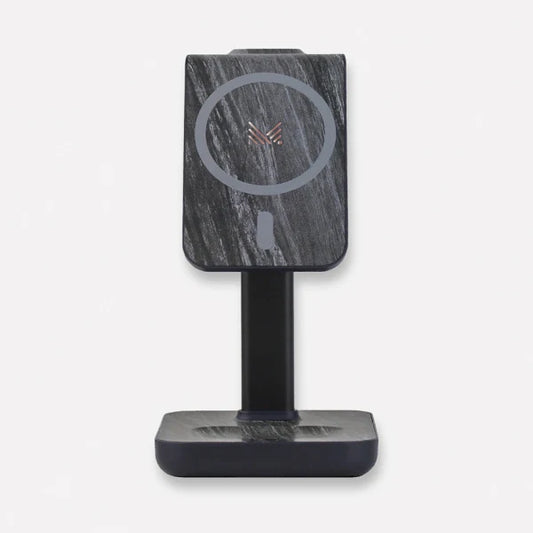 Monocozzi MOTIF 3 in 1 Wireless Charging Stand - Marble Noir