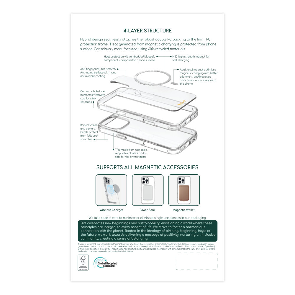 Birf iPhone 16 Pro Magsafe Anti-Fingerprint Matte Gold Case