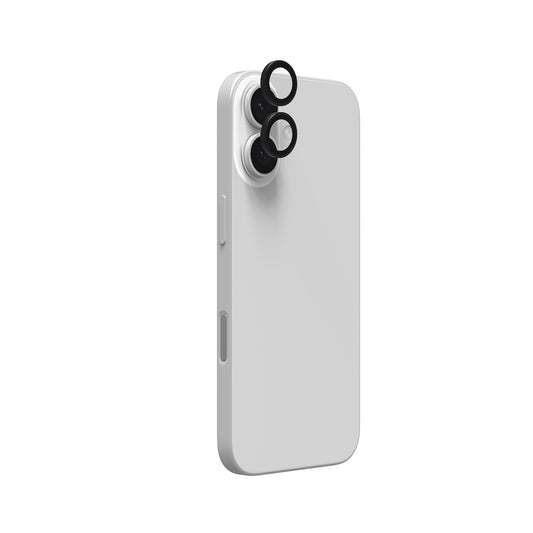 InvisibleShield Glass Elite Camera Rings Lens Protector for iPhone 16/16 Plus/17 - Black