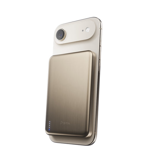 BMX 10000mAh Qi2.2 Solid State Air Power Bank Gold