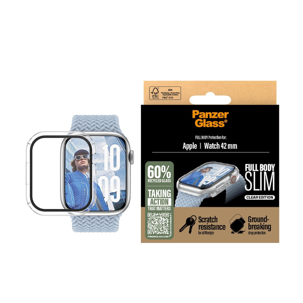 PanzerGlass Apple Watch 42mm Full Body Slim Transparent