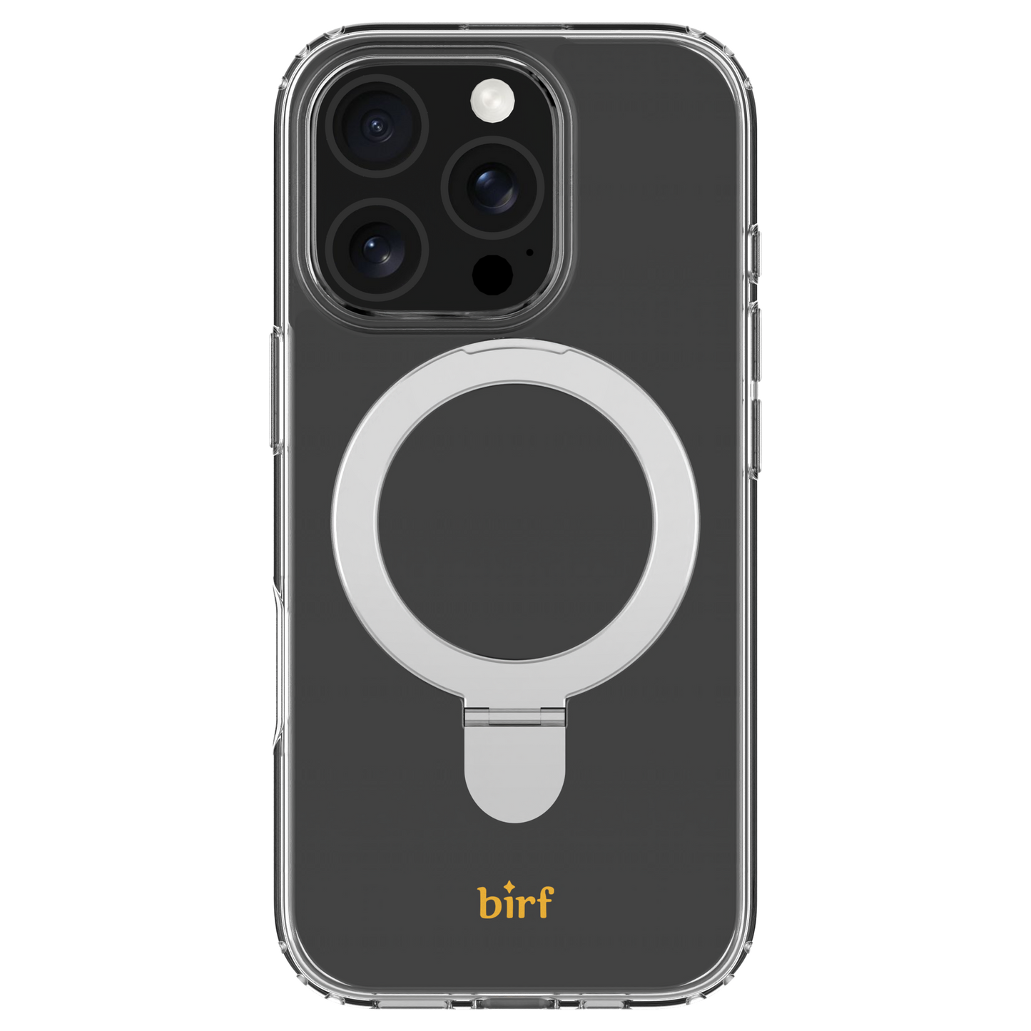 Birf iPhone 16 Pro Magsafe EcoGuard Self Standing Clear Case