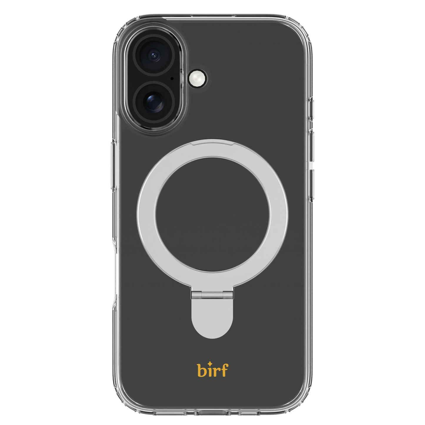 Birf iPhone 16 Magsafe EcoGuard Self Standing Clear Case