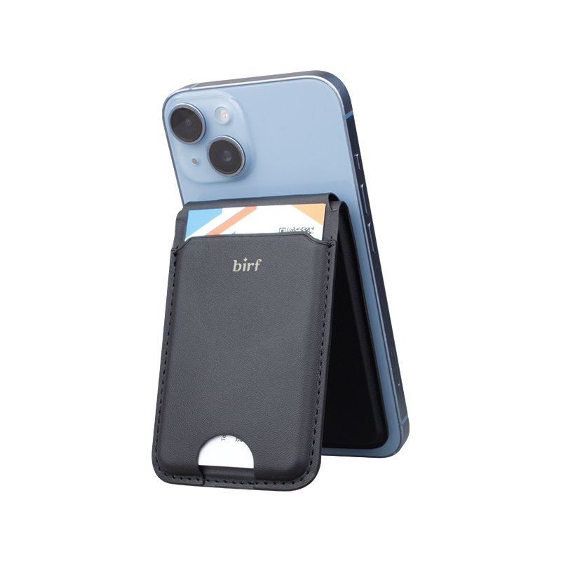 Birf 4-in-1 Vegan Leather Magnetic Charger & Wallet - Graphite