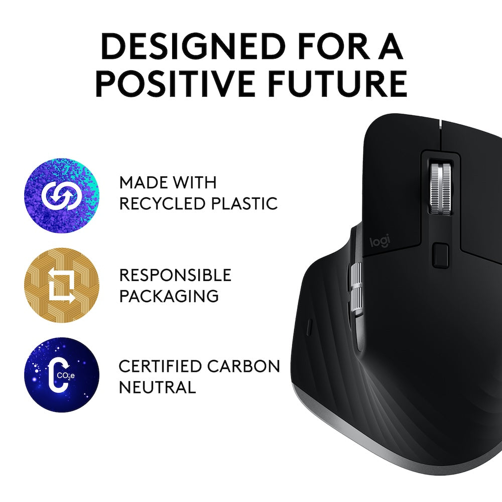 Logitech MX Master 3s Mouse For Mac - Space Grey