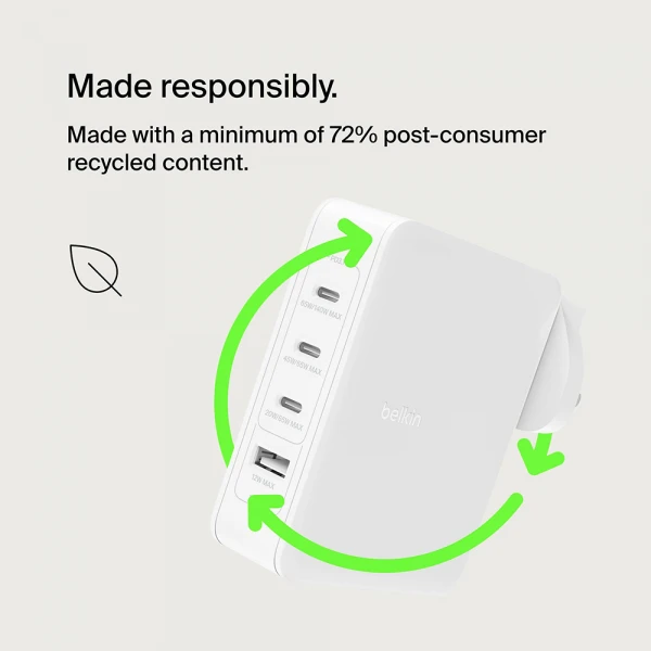 Belkin BoostCharge Pro 140W 4-Port GaN Wall Charger