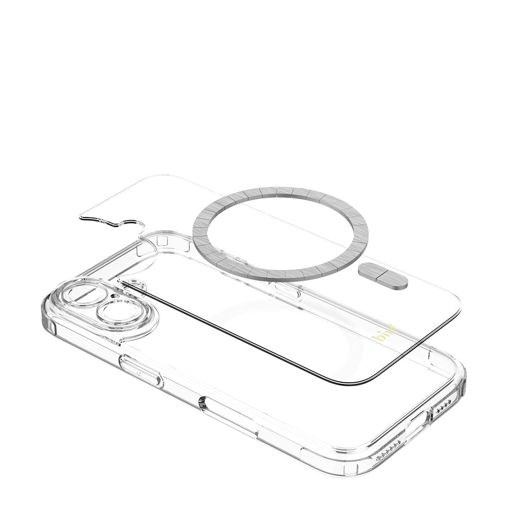 Birf iPhone 16 Magsafe EcoGuard Full Protect Clear Case