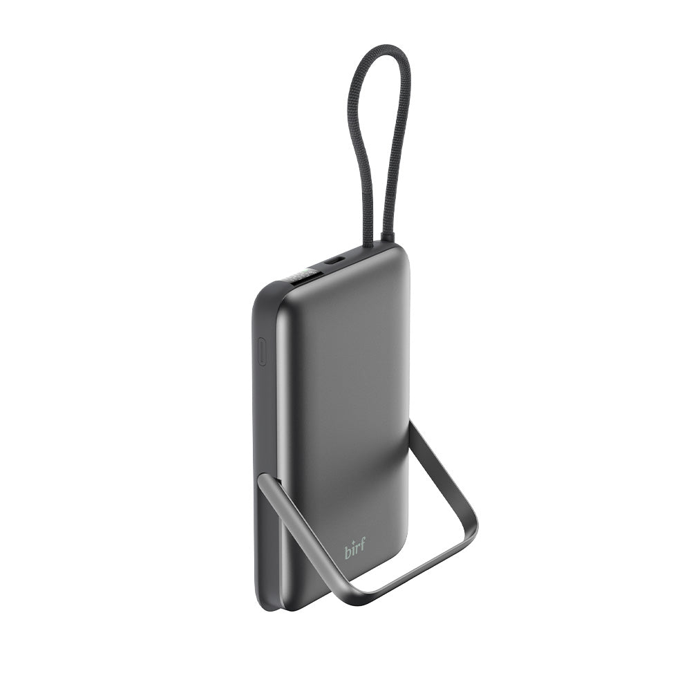 Birf 10,000mAh Magnetic PowerBank with Stand and Built-In Cable