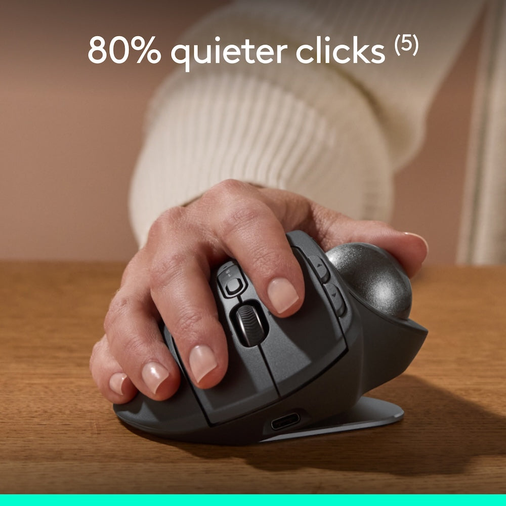 Logitech MX Ergo S Silent Trackball Mouse