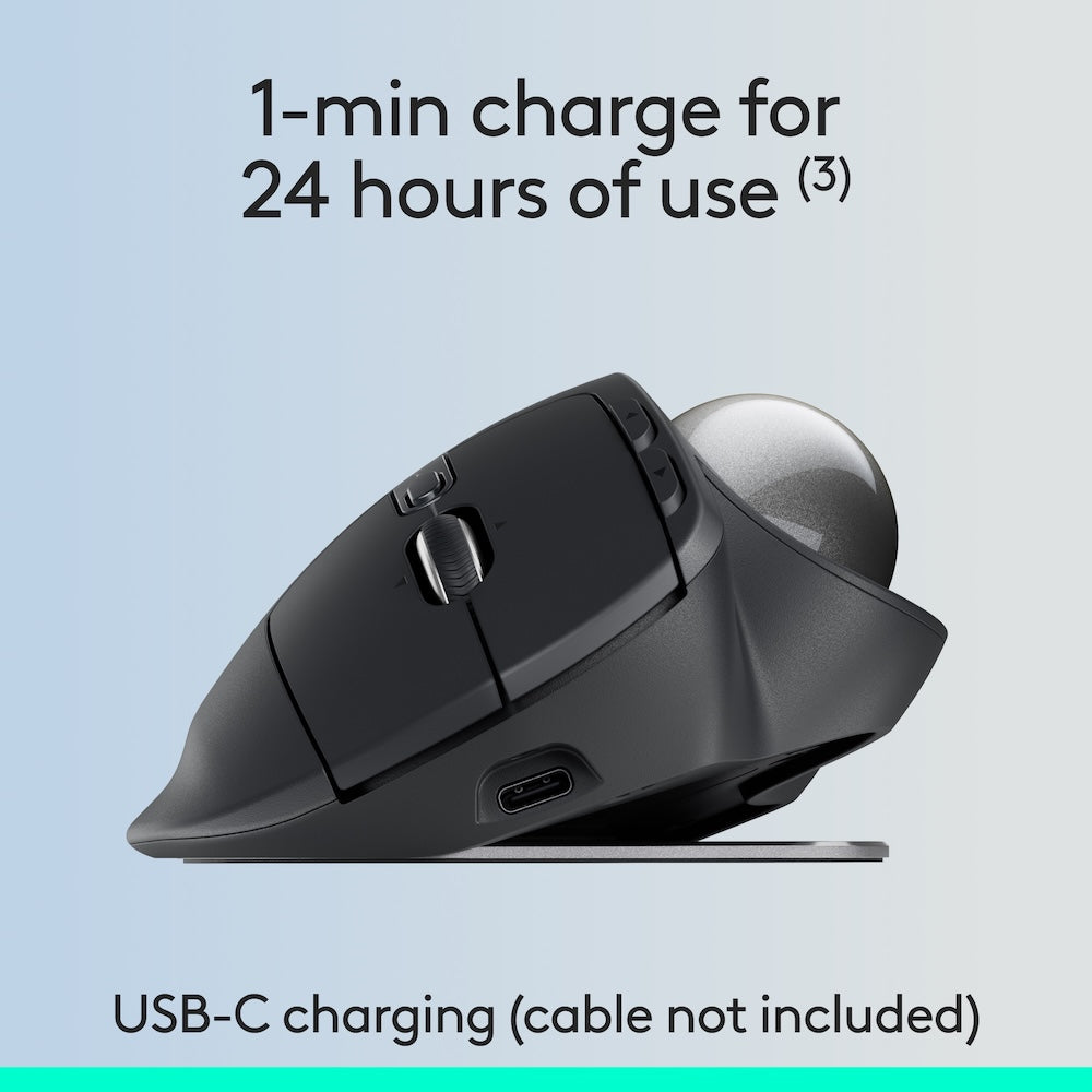 Logitech MX Ergo S Silent Trackball Mouse