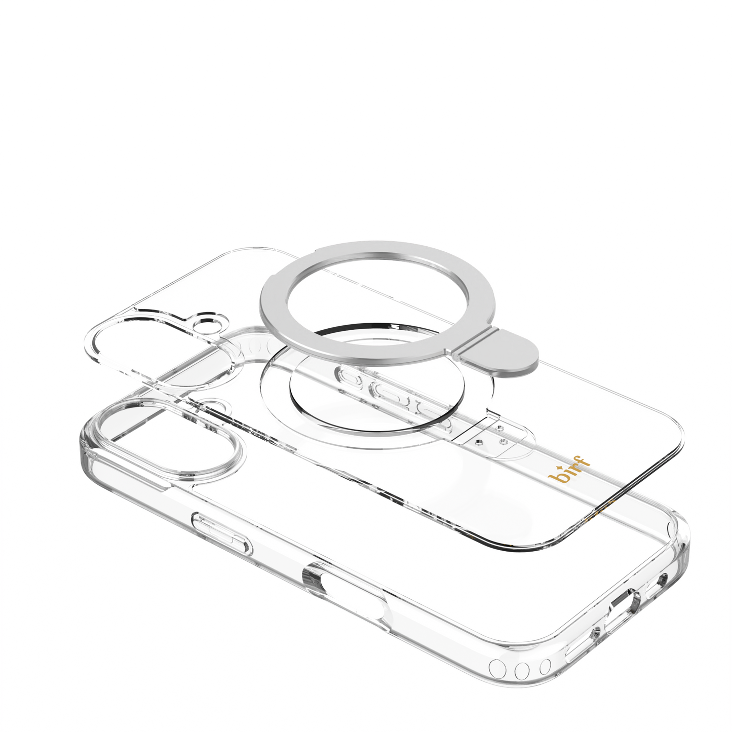 Birf iPhone 16 Magsafe EcoGuard Self Standing Clear Case
