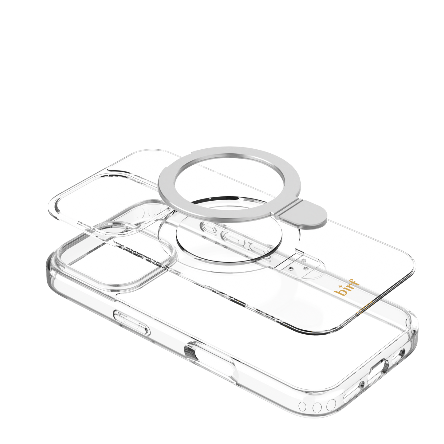 Birf iPhone 16 Pro Magsafe EcoGuard Self Standing Clear Case