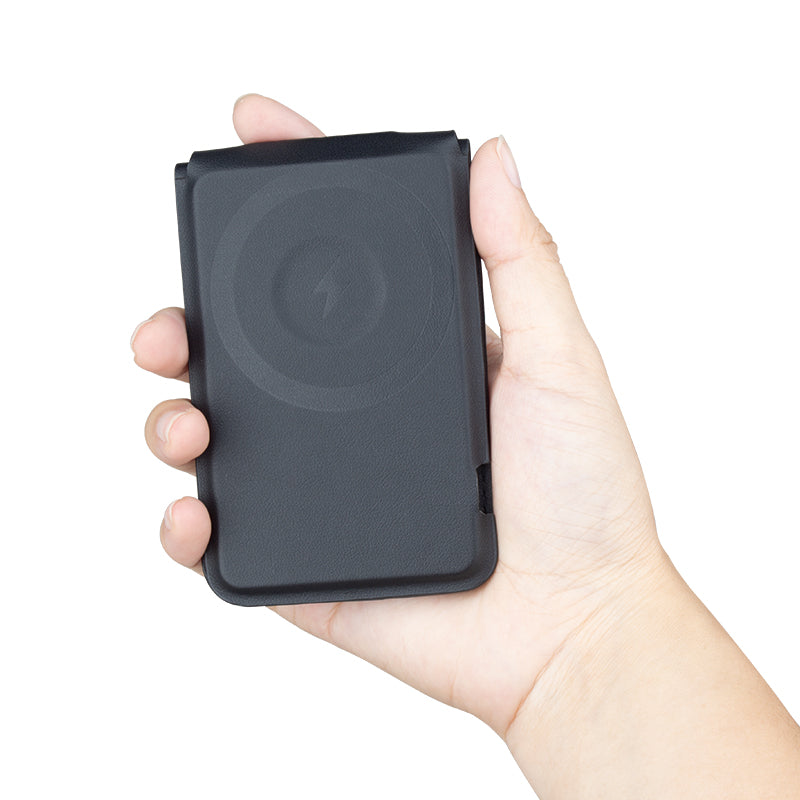 Birf 4-in-1 Vegan Leather Magnetic Charger & Wallet - Graphite
