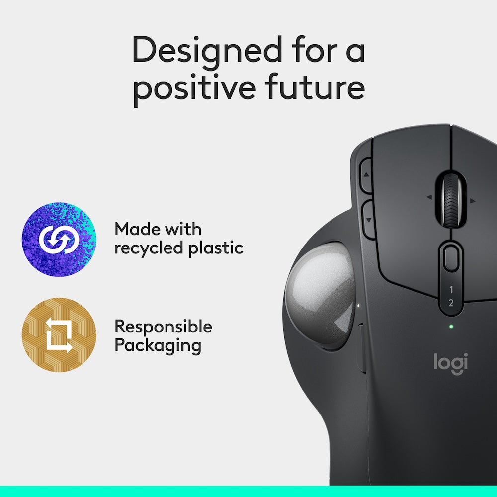 Logitech MX Ergo S Silent Trackball Mouse