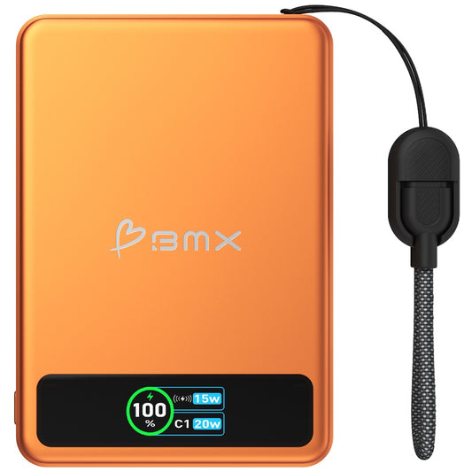 BMX 5000 mAh Magnetic Solid State Power Bank Orange
