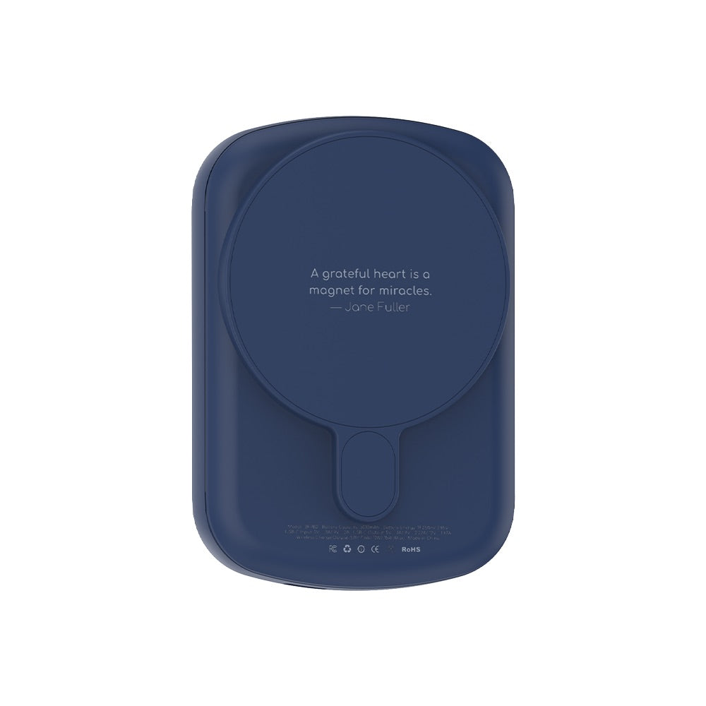 Birf 5000mAh Compact Ergonomic Magnetic PowerBank - Indigo