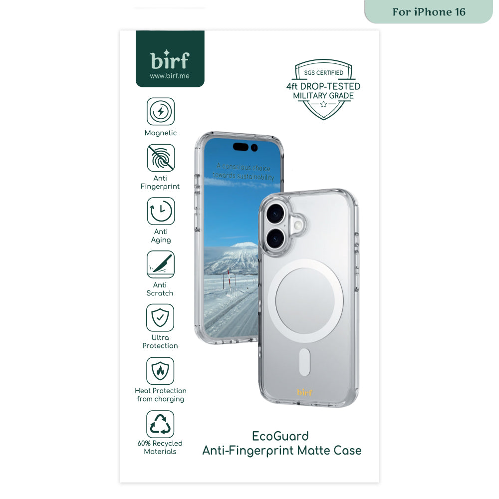 Birf iPhone 16 Magsafe Anti-Fingerprint Matte Case