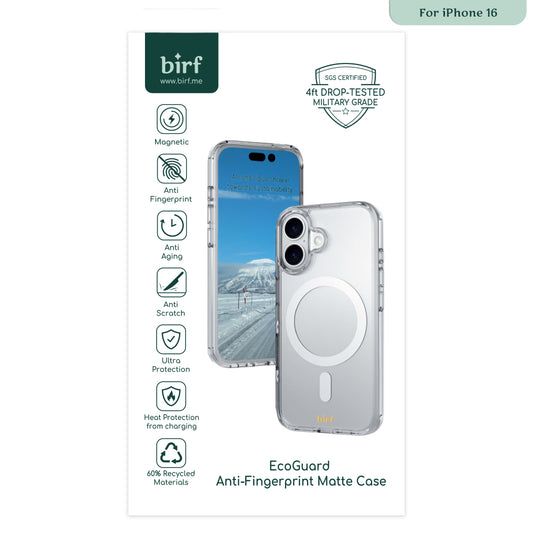 Birf iPhone 16 Magsafe Anti-Fingerprint Matte Case