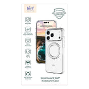 Birf Magsafe GreenGuard 360 Kickstand Case iPhone 17 Pro Clear