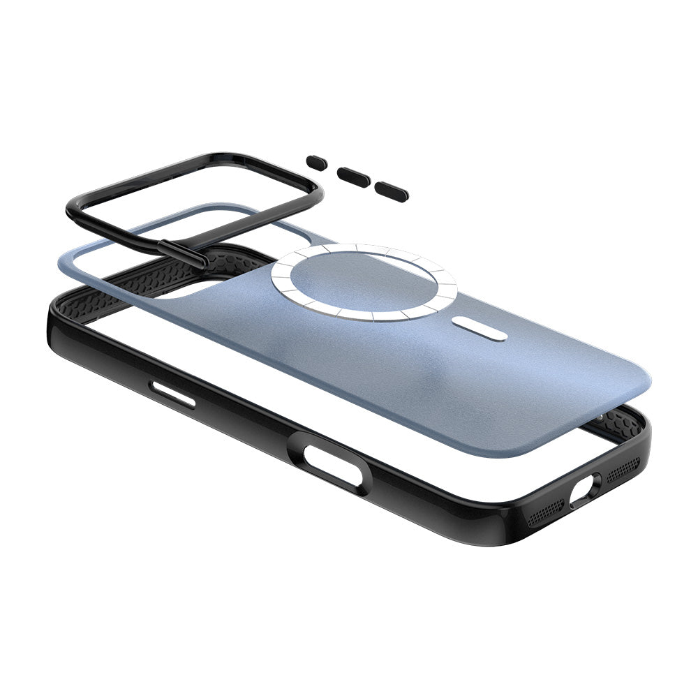 Birf Magsafe GreenGuard Lumi Case iPhone 17 Pro Max Blue Gold