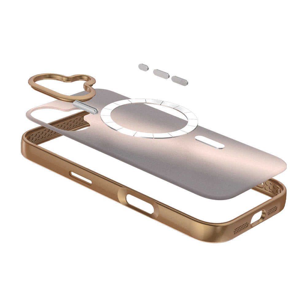 Birf Magsafe GreenGuard Lumi Case iPhone 17 Rose Gold