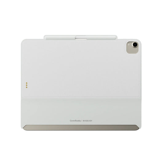 MagEasy CoverBuddy for 13-inch iPad Air (M2/M3/M4) / iPad Pro(1st/2nd/3rd/4th Gen) Leather White