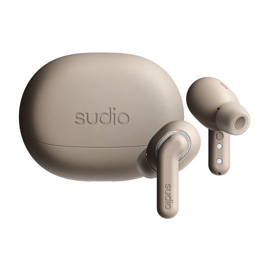 Sudio E4 Pro Wireless Earbuds Latte
