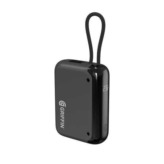 Griffin PowerBrick 10000mAh PD 30W with Built-in Cable - Black