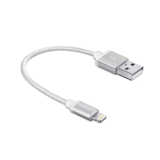 Innergie 15cm Braided USB to Lightning Charging and Sync Cable (White)