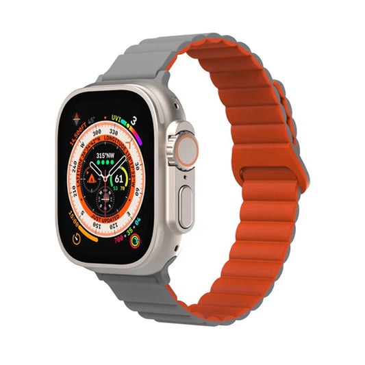 JTLEGEND Lithe Magnetic Band for 38/40/41mm Apple Watch - Gray Orange