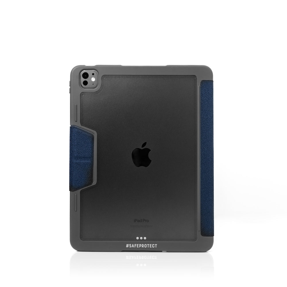 Monocozzi SAFEPROTECT | 10M Drop Proof Folio Case for iPad Pro 11"(2024) - Midnight Blue