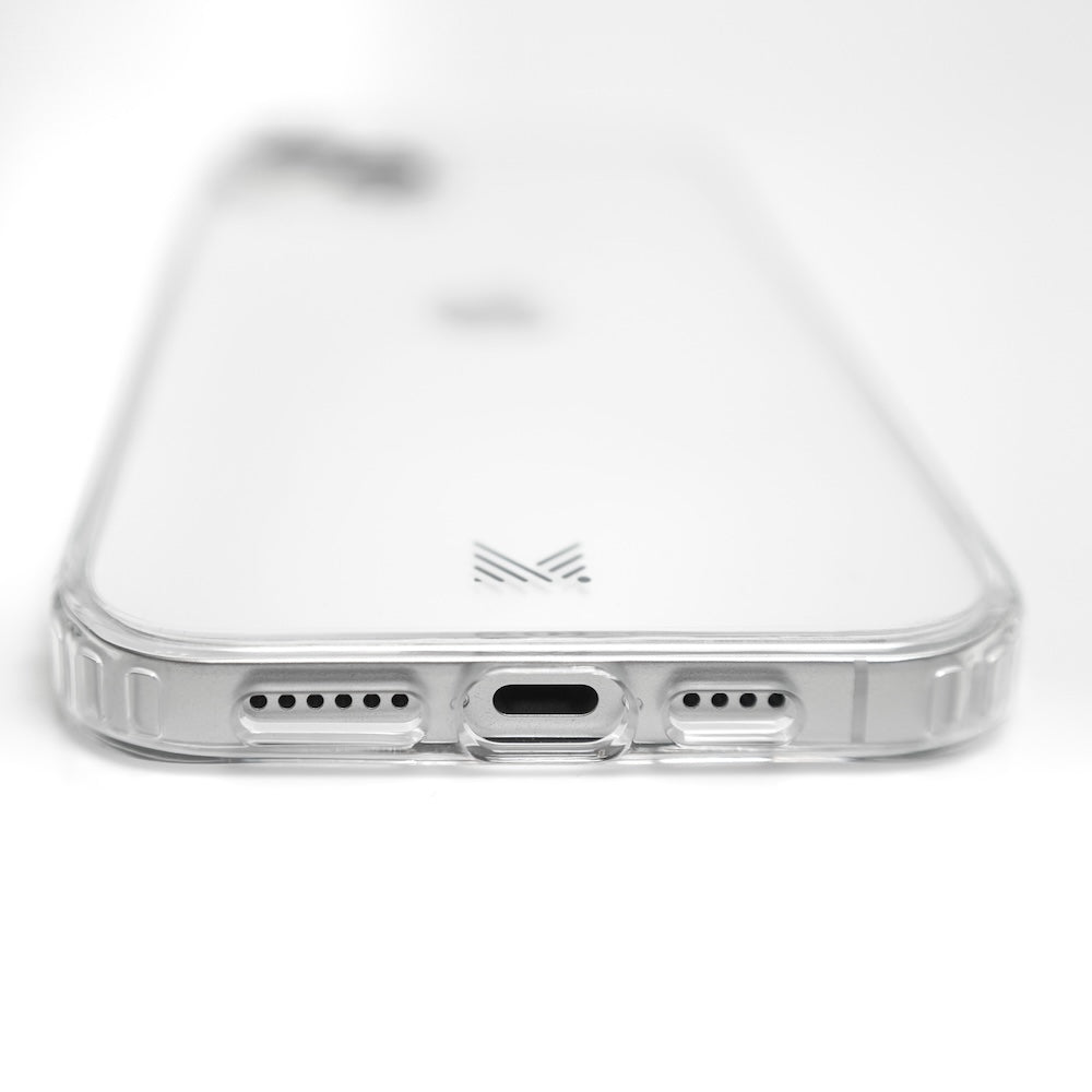 Monocozzi ESSENTIALS | Magsafe Compatible Shockproof Hybrid Case for iPhone 15 Pro Max - Transparent
