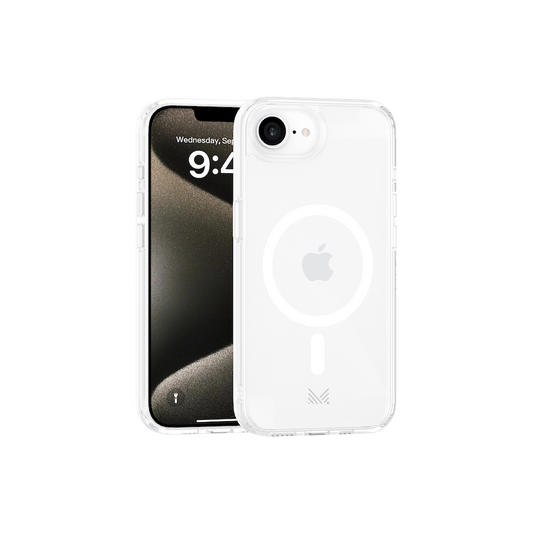 Monocozzi ESSENTIALS | MagSafe Shockproof Hybrid Case for iPhone 16e 2025 - Transparent