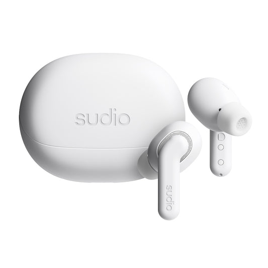 Sudio NOVA Pro Hybrid Noise Cancelling Earbuds - White